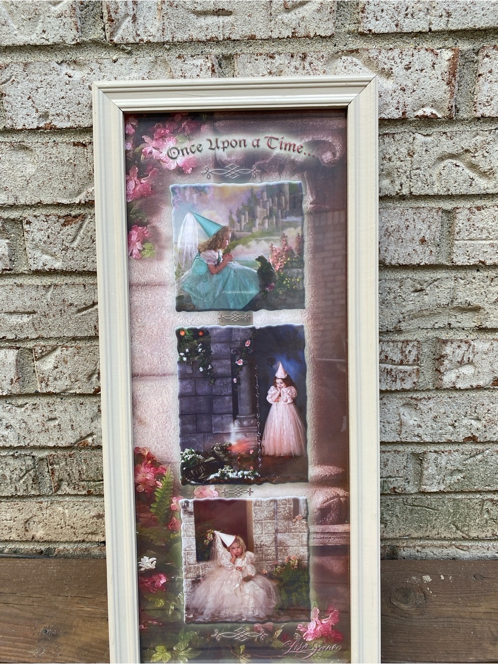 Once Upon a Time Framed Wall Art - Pink/White